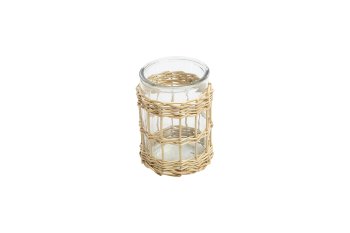 willow/glass vase