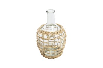 willow/glass vase