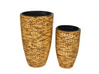 wooden piece vase