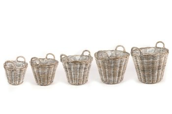 kubu rattan cachepot,