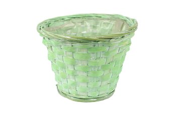 bamboo split cachepot, round