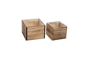 Holz-Pflanzkisten