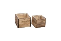 wooden planter
