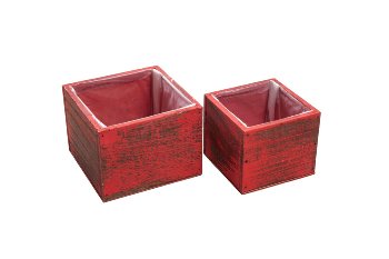 Holz-Pflanzkisten