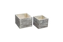 wooden planter