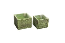 wooden planter