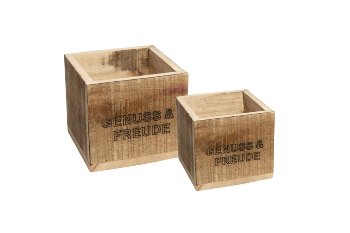 wooden box "GENUSS & FREUDE"