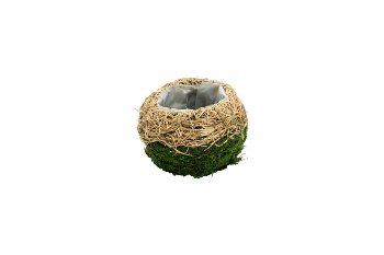 straw/moss planter