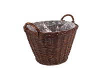 willow planter, round, thick quality