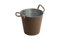 zinc/jute pot