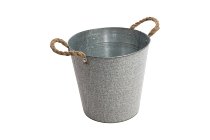 zinc/jute pot