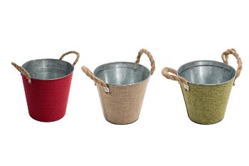 zinc/jute pot
