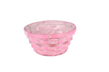 bamboo split basket, round