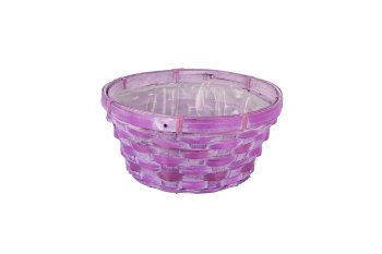 bamboo split basket, round