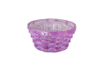 bamboo split basket, round