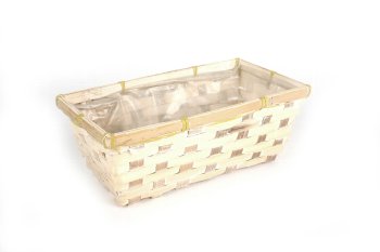 bamboo split basket, rectangular