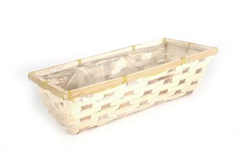 bamboo split basket, rectangular