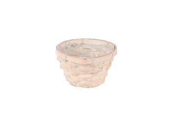bamboo split basket, round