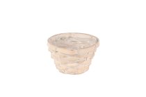 bamboo split basket, round