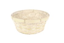 bamboo split basket, round