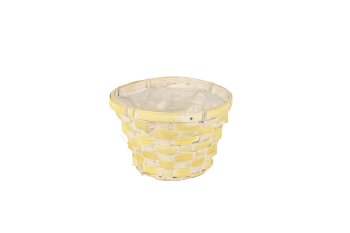 bamboo split basket, round