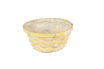 bamboo split basket, round