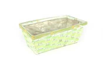 bamboo split basket, rectangular