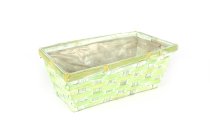 bamboo split basket, rectangular
