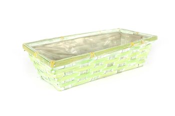bamboo split basket, rectangular
