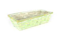 bamboo split basket, rectangular