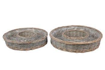 wooden splint/willow planter ring