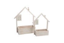 wooden planter w house frame
