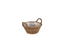 willow basket,unpeeled,round