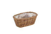 willow basket,unpeeled,oval