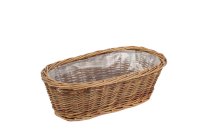 willow basket,unpeeled,oval