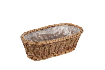 willow basket,unpeeled,oval