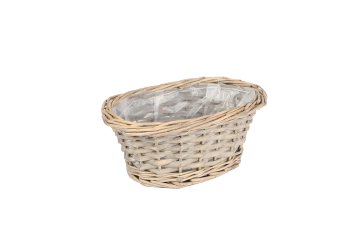 split willow basket, oval