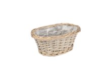 split willow basket, oval