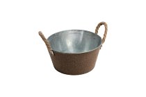 zinc/jute pot