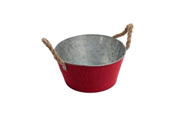 zinc/jute pot