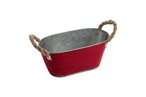 zinc/jute pot