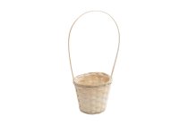 bamboo split basket w handle