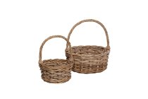 kubu rattan basket with holder