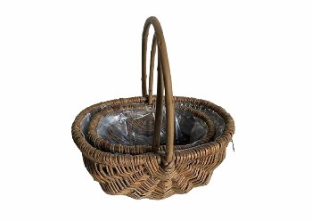 willow basket w. handle