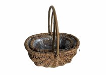 willow basket w. handle