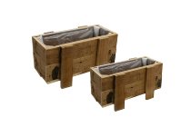 wooden planters
