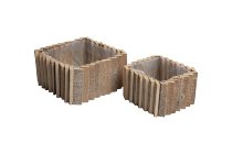 Holzstäbchen-Pflanzkisten