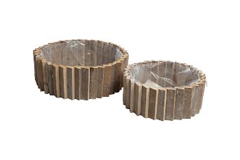 Holzstäbchen-Pflanzkisten
