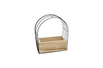 Holz/Metall-Pflanzkiste