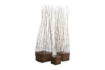 willow planters, square